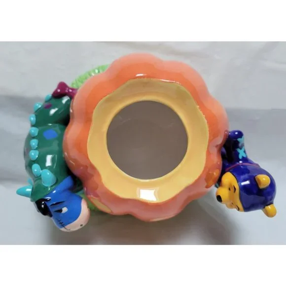 Vintage 1998 DISNEY STORE Halloween Cookie Jar Pooh Piglet Eeyore in Cos… - Picture 8 of 11